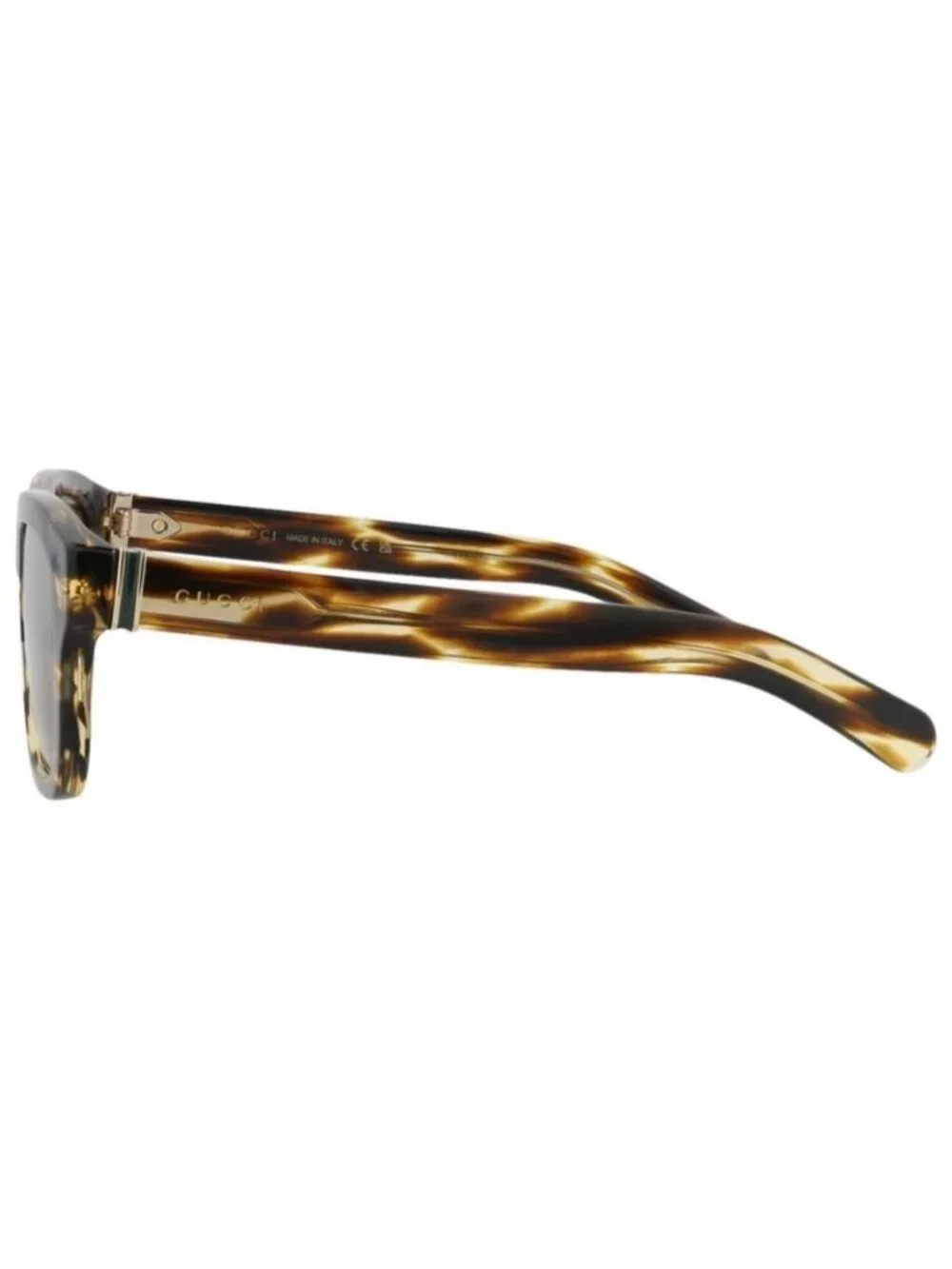 New Gucci Mens Square/Rectangle Havana Havana Brown Fashion Designer Sunglasses